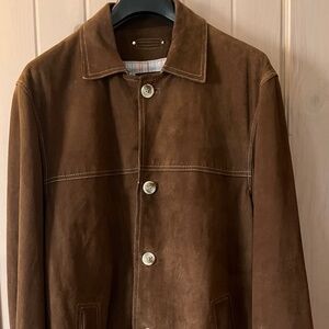 Milestone mens or womens brown suede jacket good condition